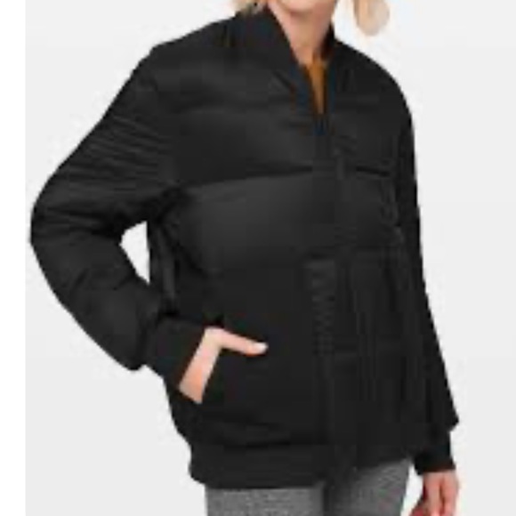 Lululemon womens Roam Far wool/nylon bomber jacket. Sz 12 Reversible waterproof - Picture 2 of 14